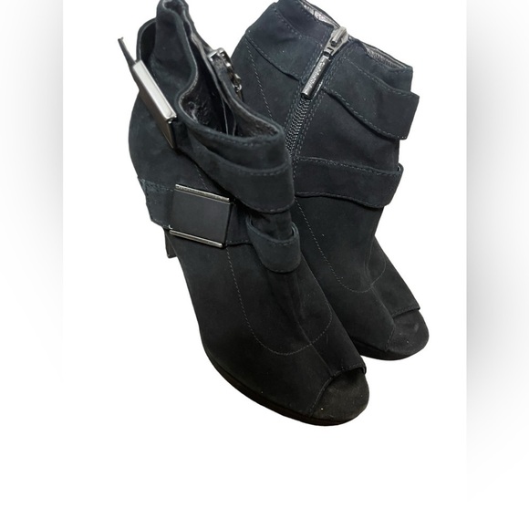 Calvin Klein open toe black heels size‎ 8 - Picture 2 of 14